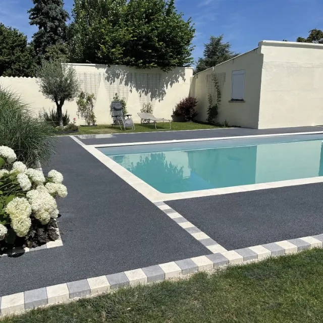Terrasse béton drainant