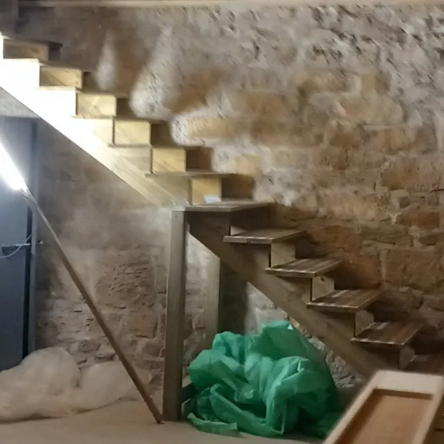 montage escalier en bois