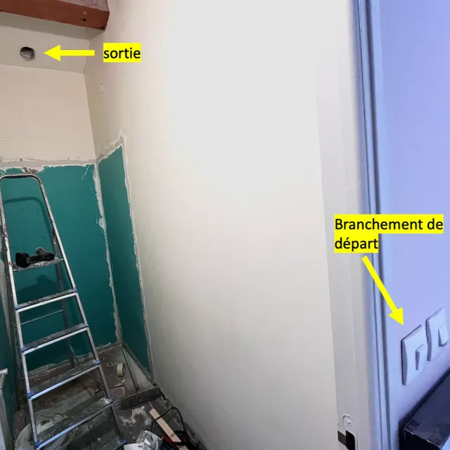 Conseil pour passer une gaine derrière un BA13
