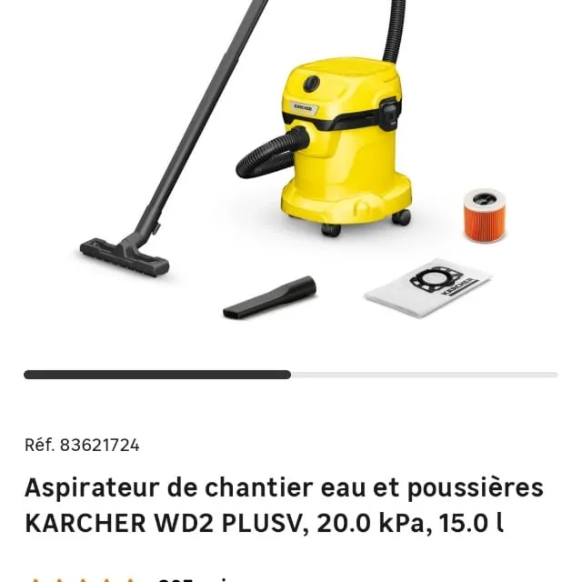 sac aspirateur karcher