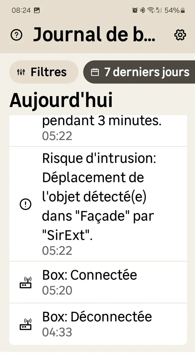 Notification sirene exterieure ???