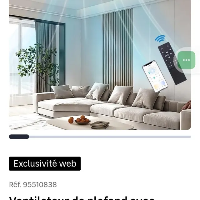 Ventilateur de plafond
