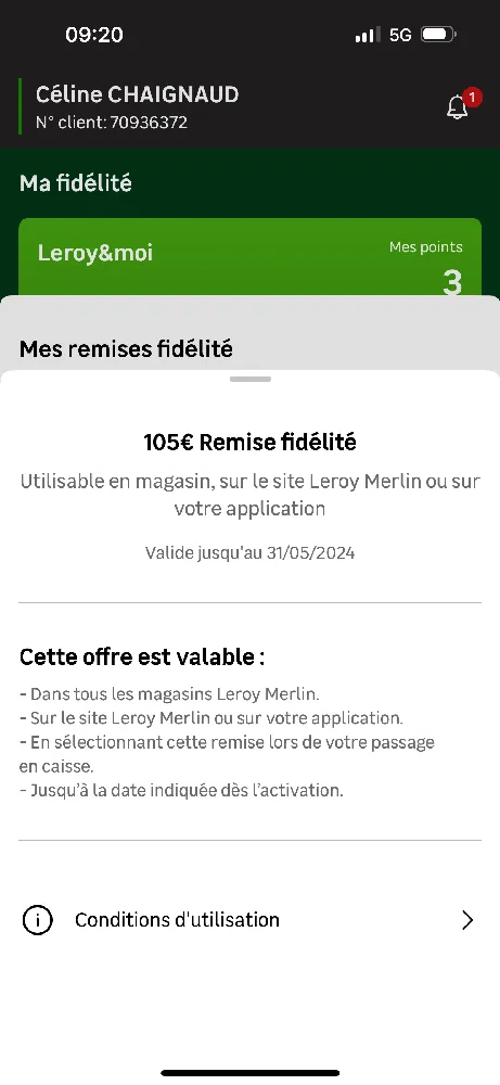 Comment utiliser ma remise fidélité ?