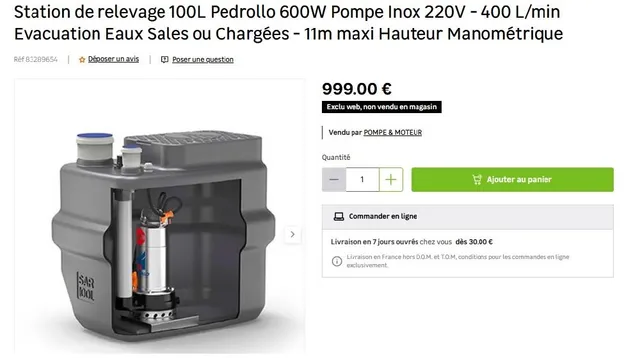 Pompe de relevage pour Greenkub - 2