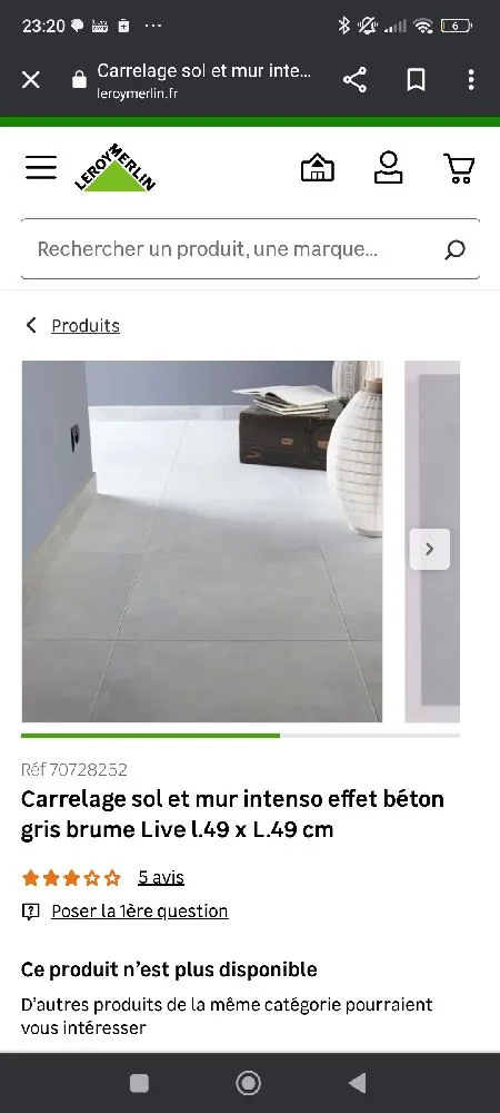 Recherche carrelage